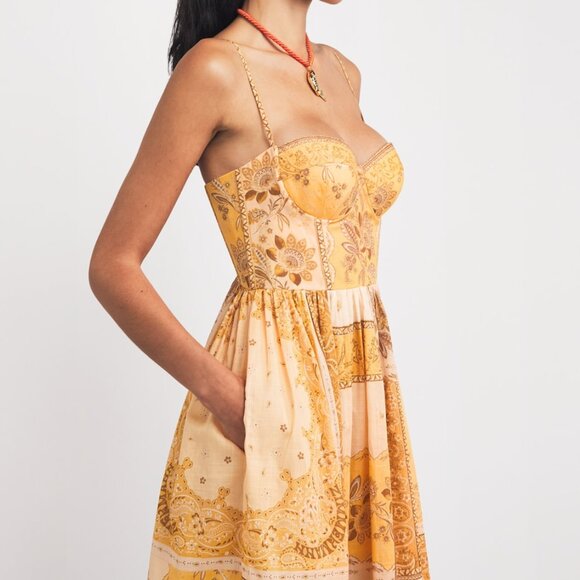 Zimmermann Lucky bandana-print cotton-voile midi dress - Picture 3 of 13